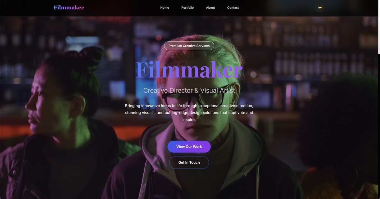 Лендинг Filmmaker